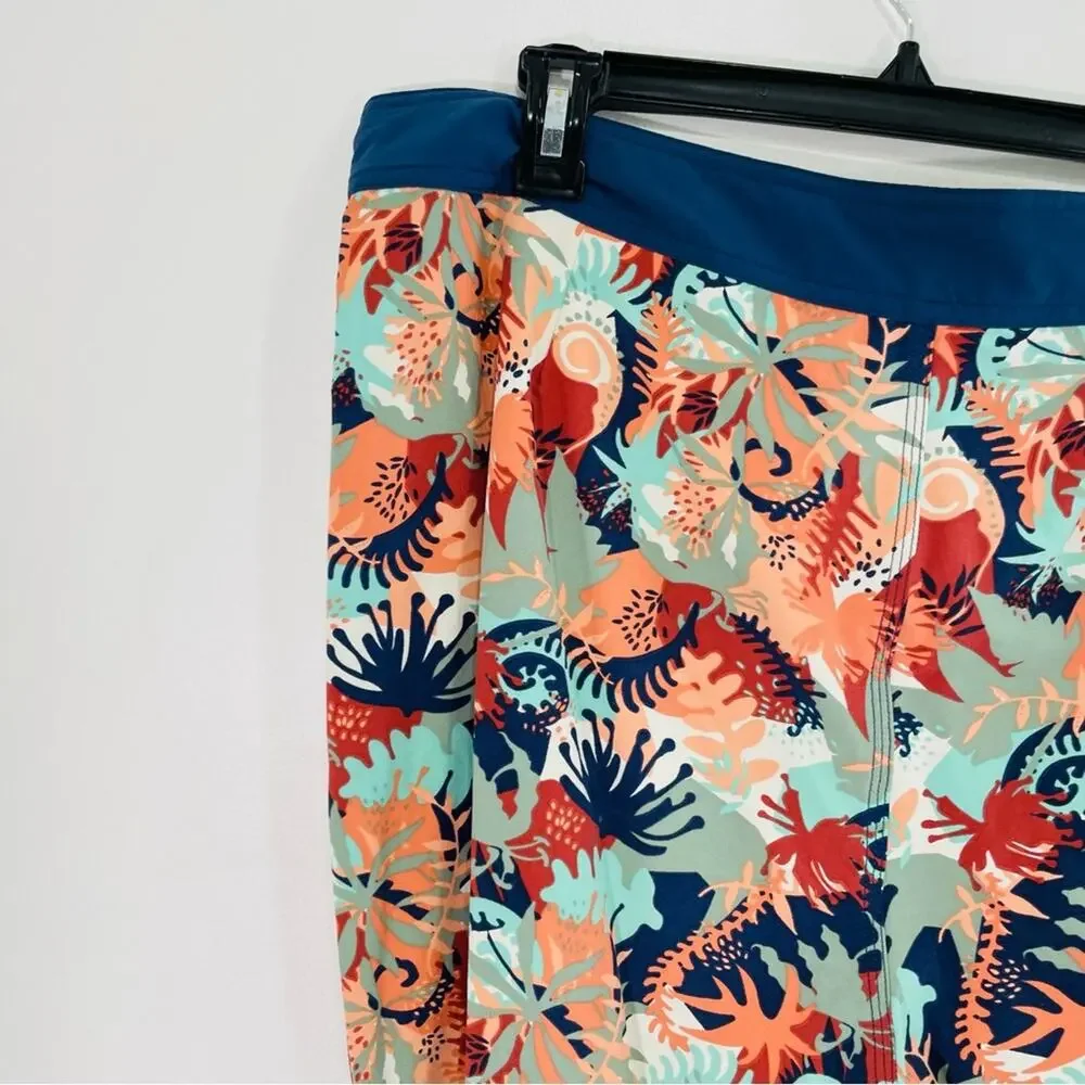 Patagonia Multicolored Botanical Reef Unlined Swim Board Shorts Trunks 38